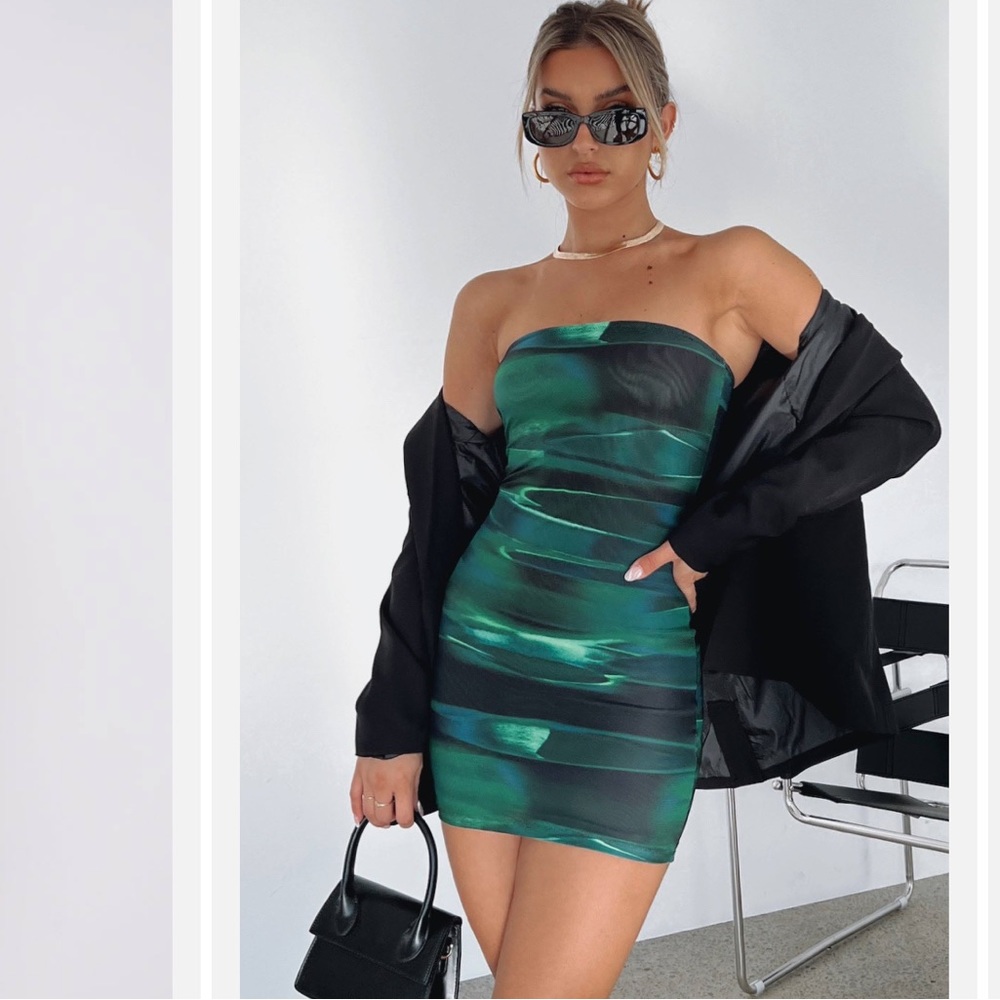 Green bodycon dress